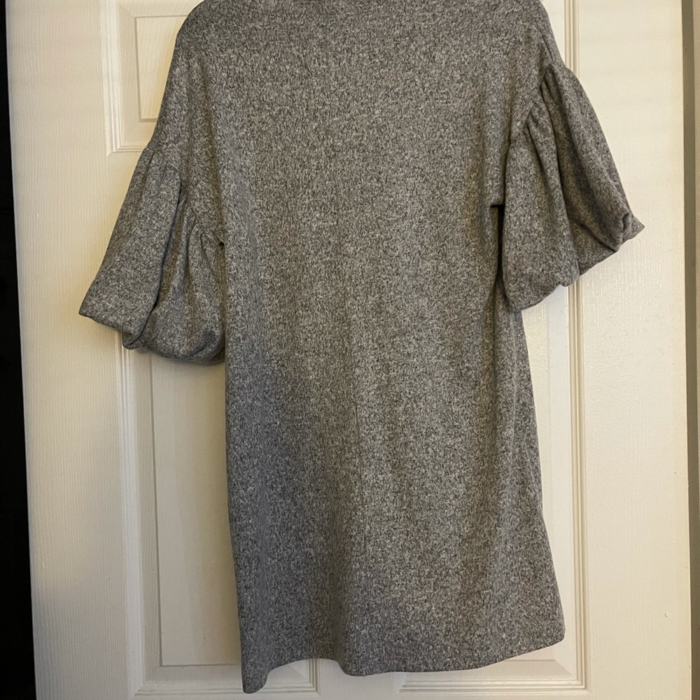 Forever 21 Gray Balloon Sleeve dress